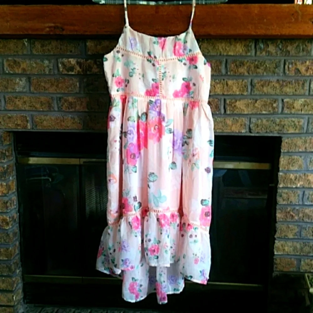 NWT Children's place sheer peach floral dress